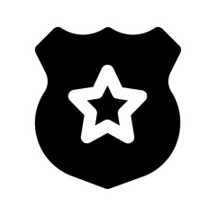 police glyph icon