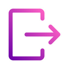 exit gradient icon