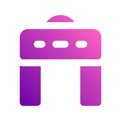 metal detector gradient icon