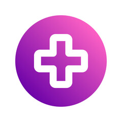 Fototapeta premium medical care gradient icon