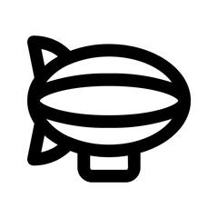 zeppelin line icon © dwi