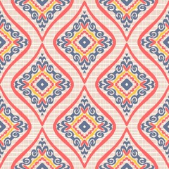 backgroundIkat Flower Pattern Ethnic Geometric native tribal boho motif aztec textile fabric carpet mandalas African