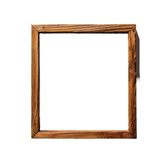 The empty fairy wooden frame isolated on transparent background
