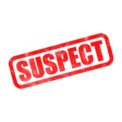 3D Suspect text poster art banner