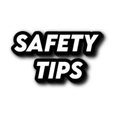 3D Safety tips poster art