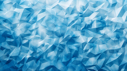 Abstract Low-Poly background. triangulated texture. Design 3d. Polygonal geometrical pattern. modern style Blue crystal background ,Abstract illustration of light blue three dimensional triangle - obrazy, fototapety, plakaty