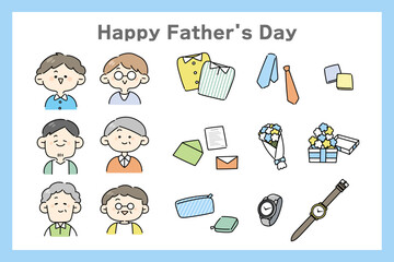 父の日　イラスト素材セット
