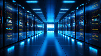 Fototapeta premium Big data technology background network creative illustration