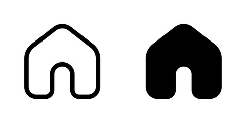 Black home house sign icon vector design