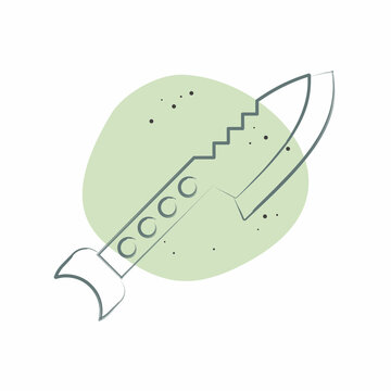 recommend clip art: Icon Desert Harpoon. related to Diving symbol. Color Spot Style. simple design illustration
