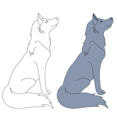 Wolf Clipart Set. Cartoon Wild Animals Clipart Set for Lovers of Wildlife.