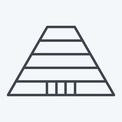 Icon Cradle Of Human Kind. related to South Africa symbol. line style. simple design illustration