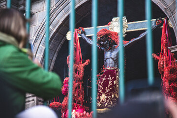 Christ in the Cathedral of Cusco, Lord of the Temblores - obrazy, fototapety, plakaty
