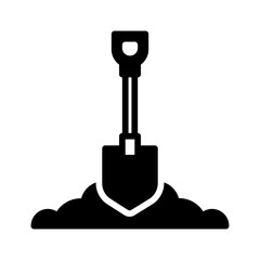 Vector solid black icon for Entrenched