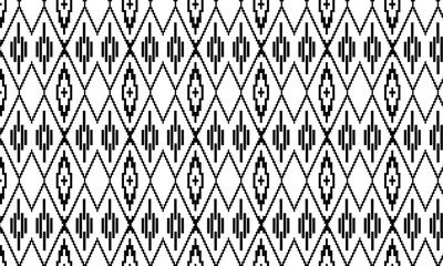 seamless pattern with black and white rhombus