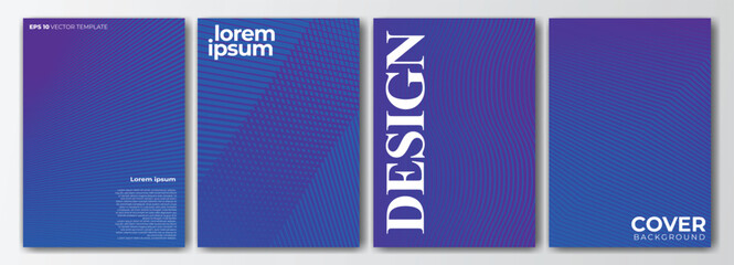 minimalist cover design template. Halftone gradation on a minimalist cover design.