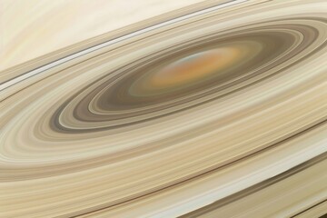 Close-up view of Saturn's Rings, With Intricate Details of Ring Structure And Delicate Shades of Color, Generative AI