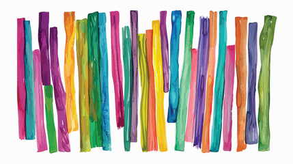 Colorful sticks art illustration flat isolated