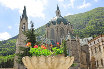 basilica minore dell'addolorata, castelpertoso, isernia, italy 