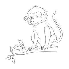 Monkey Clipart for Lovers of Wildlife and Wild Animals. cartoon Monkey 