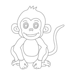 Monkey Clipart for Lovers of Wildlife and Wild Animals. cartoon Monkey 