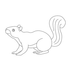 Kawaii Squirrel Clipart. Cartoon Squirrel Clipart