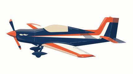 Flat bold aircraft icon over white flat isolated