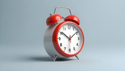 3d alarm clock icon for succress delivery concept. 3d time watch minimal for manage concept of...