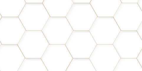 Abstract background with hexagons. hexagon polygonal pattern background vector. seamless digital science technology honeycomb bright white abstract honeycomb background.	
