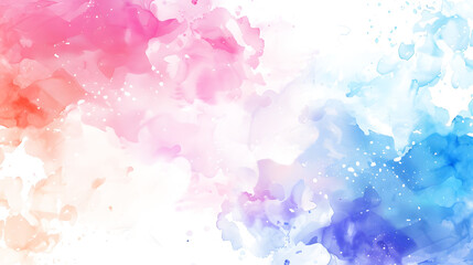 Fototapeta premium Watercolor for textures. Abstract watercolor background. Spray paint, ink stains on the paper. Color pink, blue. rose quartz, serenity on white and transparent background