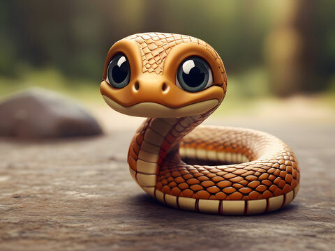 "Whimsical AI: Cute Snake Character for Instagram" "Tech-Savvy Serpent: Adobe Stock AI Inspired Cartoon" "Deformed Delight: Instagram Icon of a Cute Snake" "Digital Mascot: Cartoon Snake Character Ins