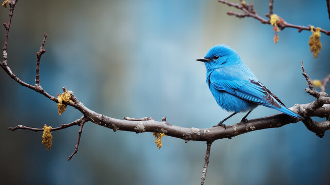 blue bird on a branch, photo shot --ar 16:9 --v 5.2 Job ID: e66ef5a3-8bf8-4a27-9013-b2cf23f508e4