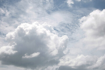 Clouds on the blue sky nature with space background wallpaper