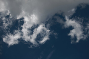 Clouds on the blue sky nature with space background wallpaper