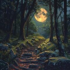 Enchanted forests that change with the phases of the moon