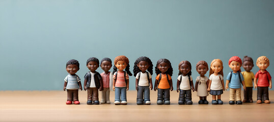 A toy store featuring dolls of various ethnicities, promoting inclusivity and representation for childrengenerative by ai..