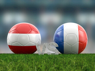 Football euro cup group D Austria vs France