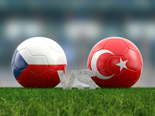 Football euro cup group F Czechia vs Turkey