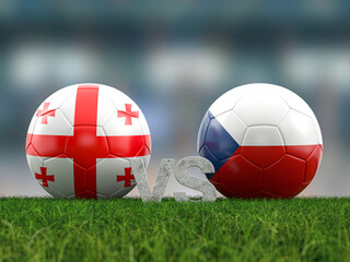 Football euro cup group F Georgia vs Czechia
