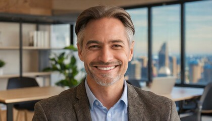 Obraz premium Entrepreneurial Spirit: Portrait of Mature Business Leader
