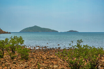 Mr Cau beach or Bai Ong Cau and mangroves on Con Dao island, Ba Ria Vung Tau, Vietnam