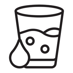 Glass Of Water line icon
