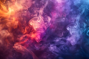 Fototapeta na wymiar abstract colorful smoke on a dark background