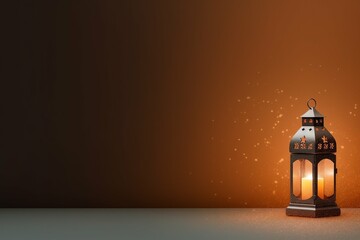 Naklejka premium Eid mubarak and ramadan kareem greetings with islamic lantern and mosque. Eid al fitr background