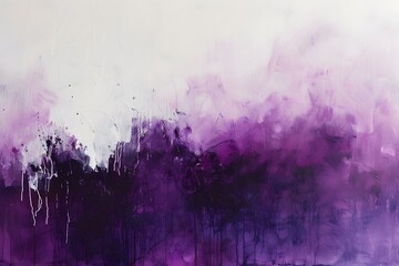 abstract purple art on a white background