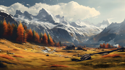 Fall is coming in the italian alps - Powered by Adobe