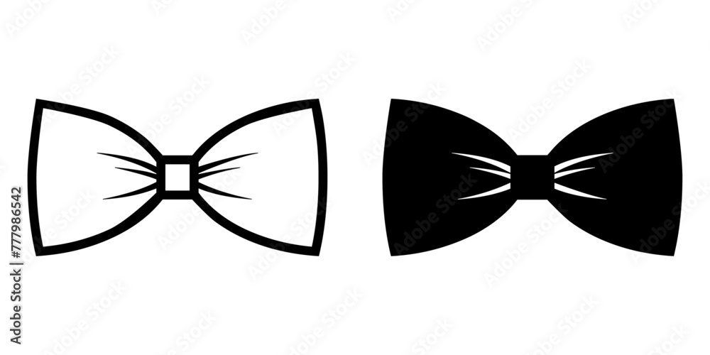Fototapete ofvs572 outlinefilledvectorsign ofvs - bow tie vector icon . bowtie sign . isolated transparent . bl