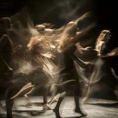 Fluid Forms of Ballet Dancers