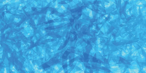 Rolgordijnen 青　水彩　和紙　夏　背景 © J BOY