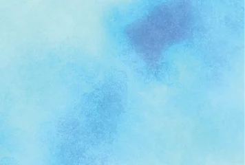 Tuinposter 青　水彩　和紙　夏　背景 © J BOY